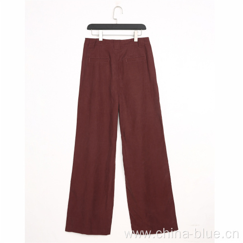 Ladies hight quality woven pants